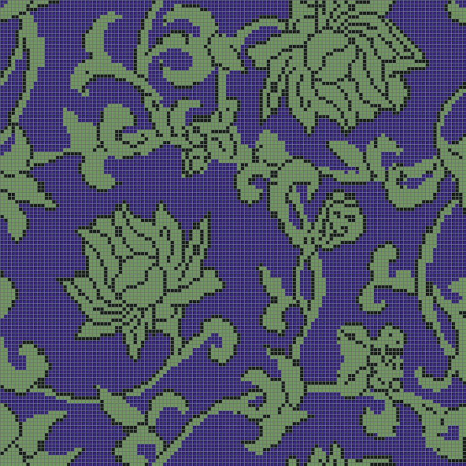 Панно MZ-04 Deep Blue серия Узоры Alma