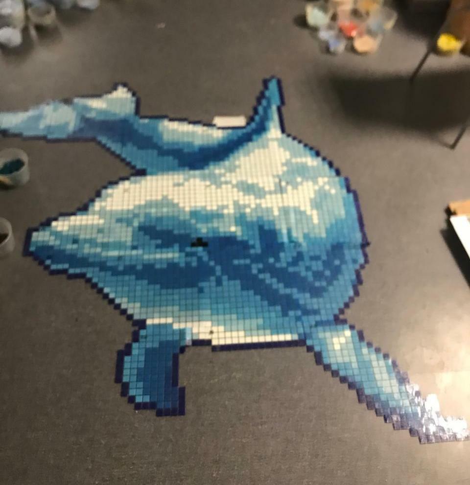 Панно Панно Большой дельфин серия Панно Rose