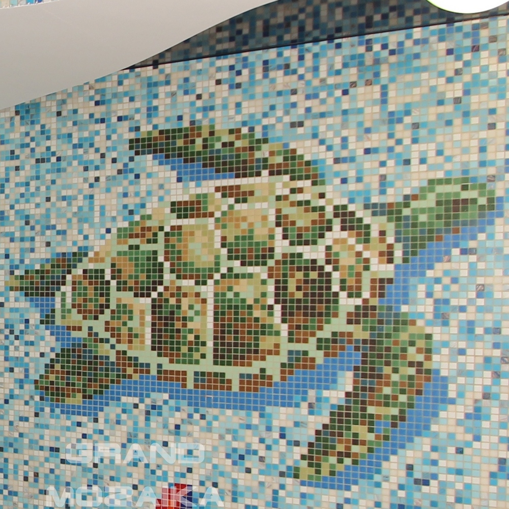 Панно Панно «Черепаха A» зеленая серия Панно Rose