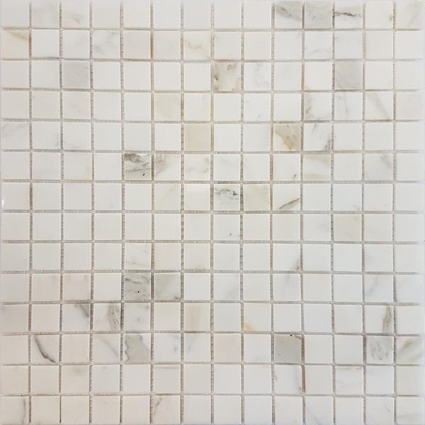 Мозаика АМ-80П (Calacatta) тонкая серия Marble Slim