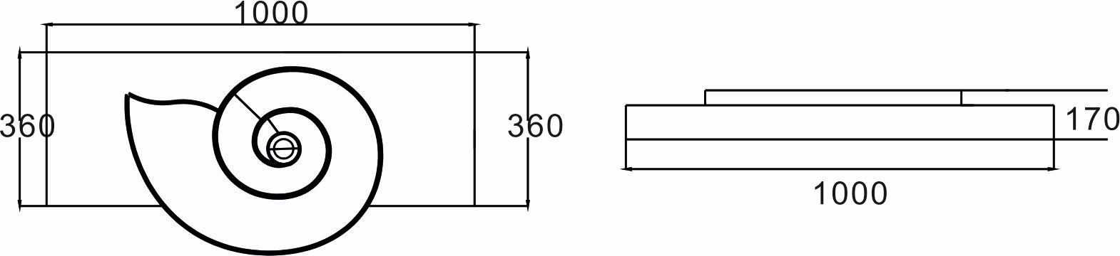 Раковина NSS-1051G серия NS Bath