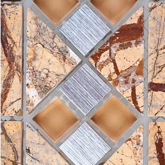 Бордюр мозаичный Forest Brown-L3 серия Бордюры Elegant