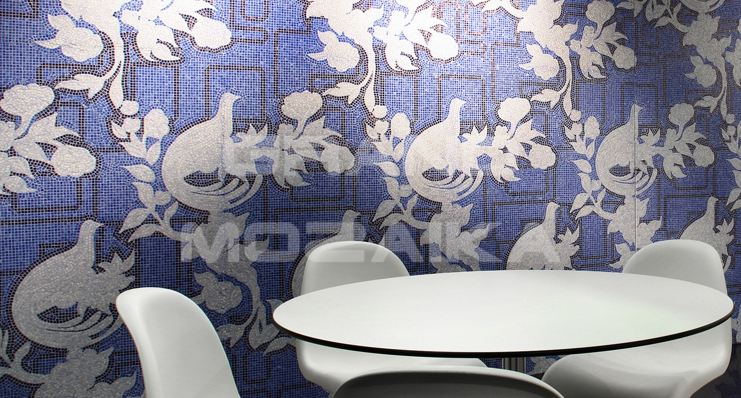 Панно PEACOCK WHITE серия Artistic Mosaic