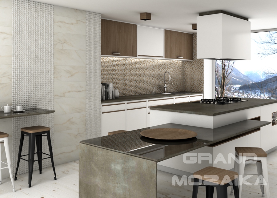 Мозаика Mix Edna Stones Travertino серия Stones