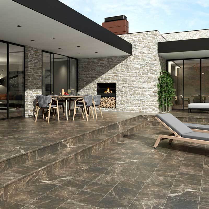 Ступени CARTABON NEVADA EMPERADOR Ступень угловая 33х33х4 серия Nevada Emperador