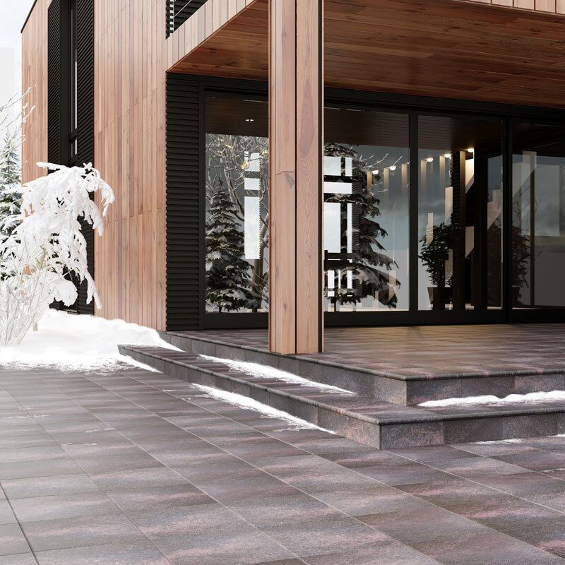 Ступени PELDANO STONE FLAME Фронтальная ступень 33x33x4 серия Stone V