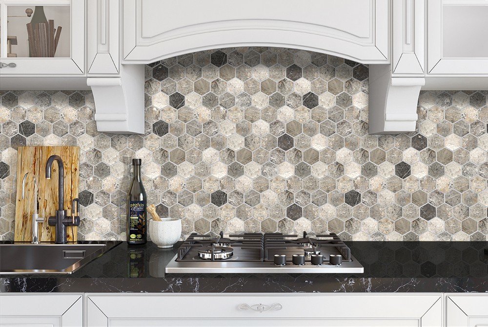 Мозаика Hexagon VLgP 64x74 (305x305x8) ( аналог Hexagon LgP 74x74x9) серия Wild Stone