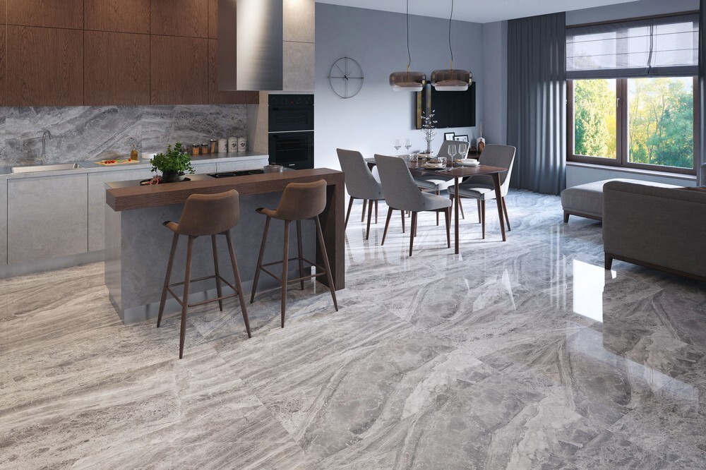 Плитка Imperador Grey 60x120 Polished серия Palacio