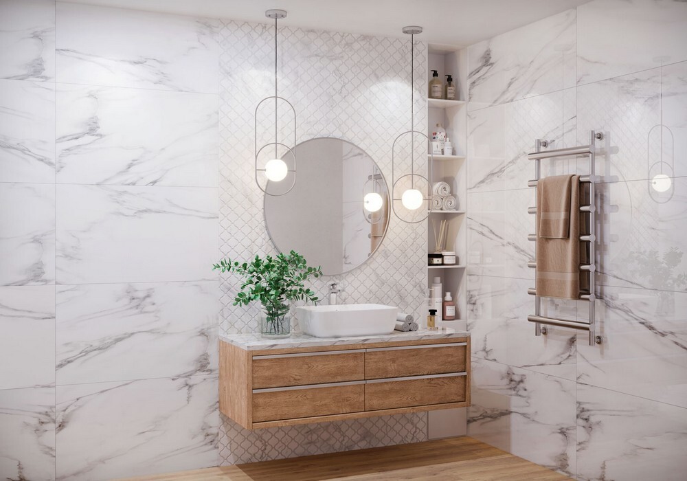 Плитка Majestic White 60x120 Polished серия Palacio