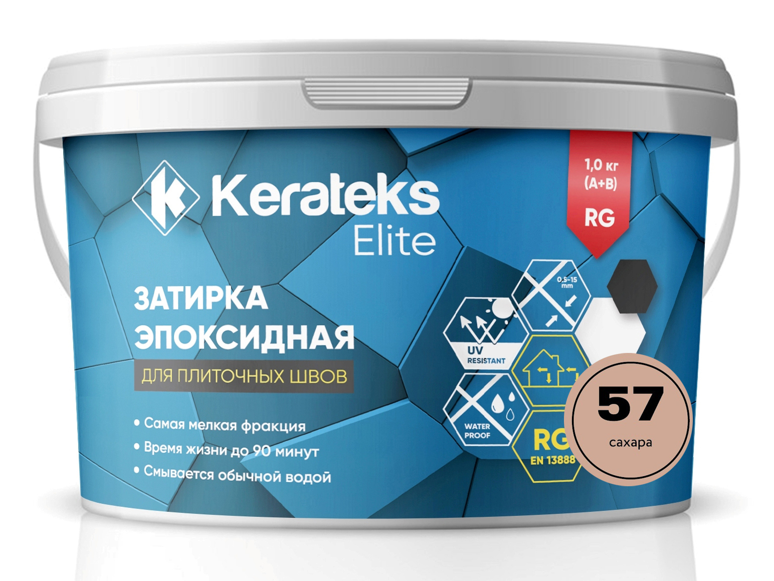 Затирка 57 Сахара, 1 кг серия Kerateks Elite