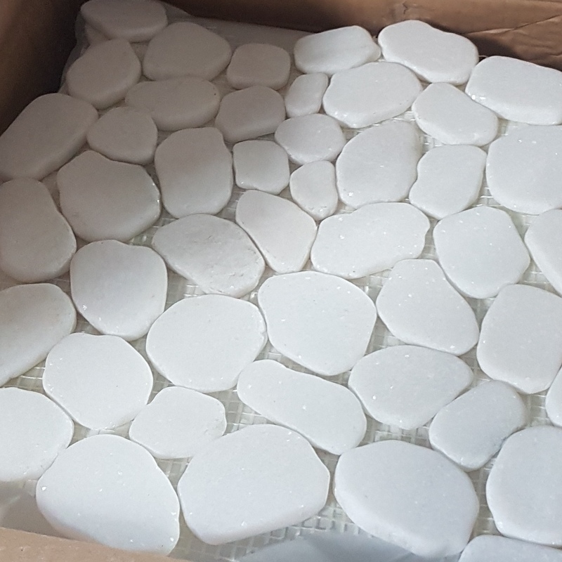 Мозаика 052251 MS7006 BC МРАМОР белый круглый серия Nature