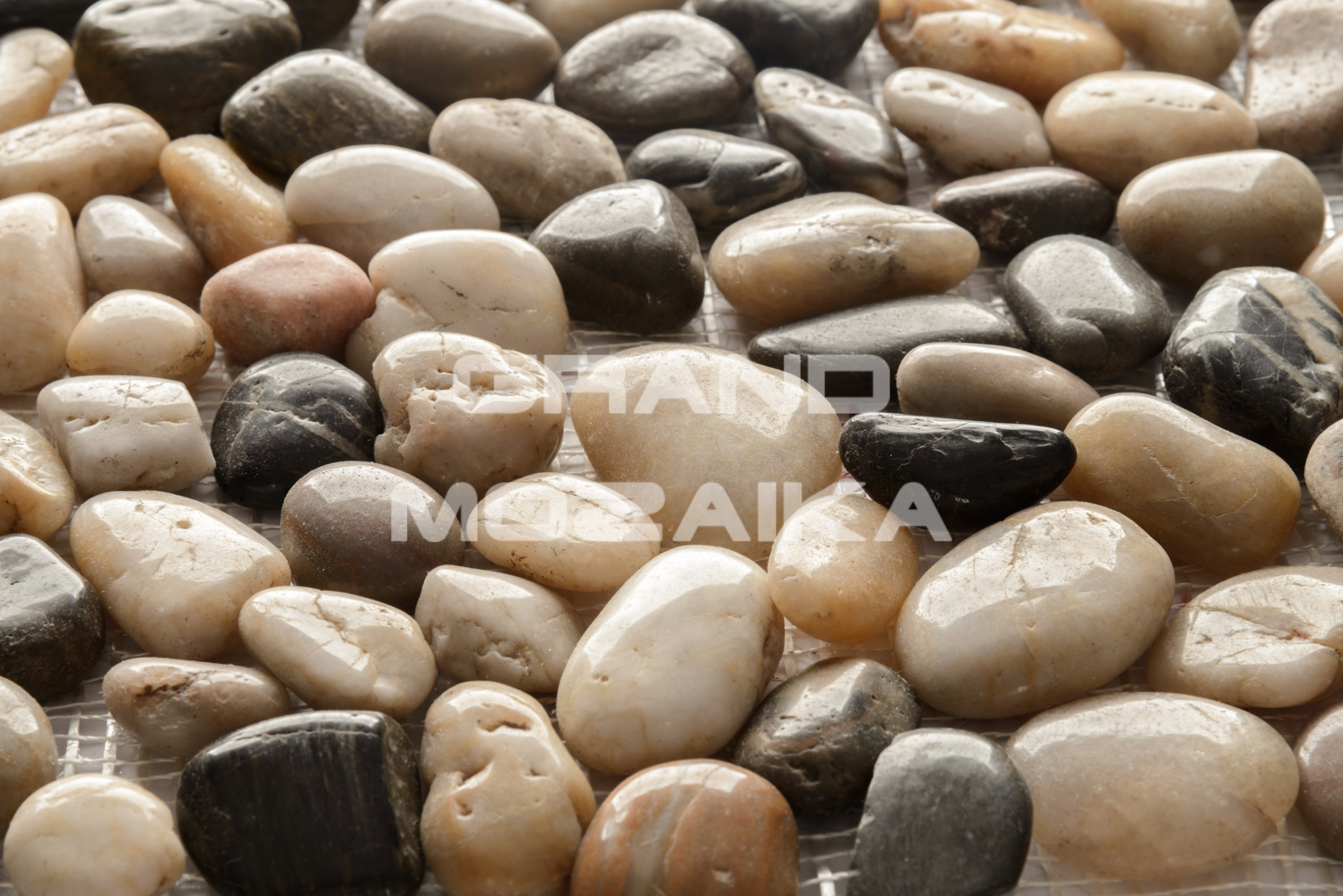 Мозаика 052353 MS00-5HP ГАЛЬКА ГЛАМУР-ГЛЯНЕЦ шлифованная серия Nature