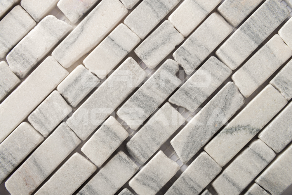 Мозаика 052393 MS0203 МРАМОР ПРЕМИУМ бело-чёрный серия Nature