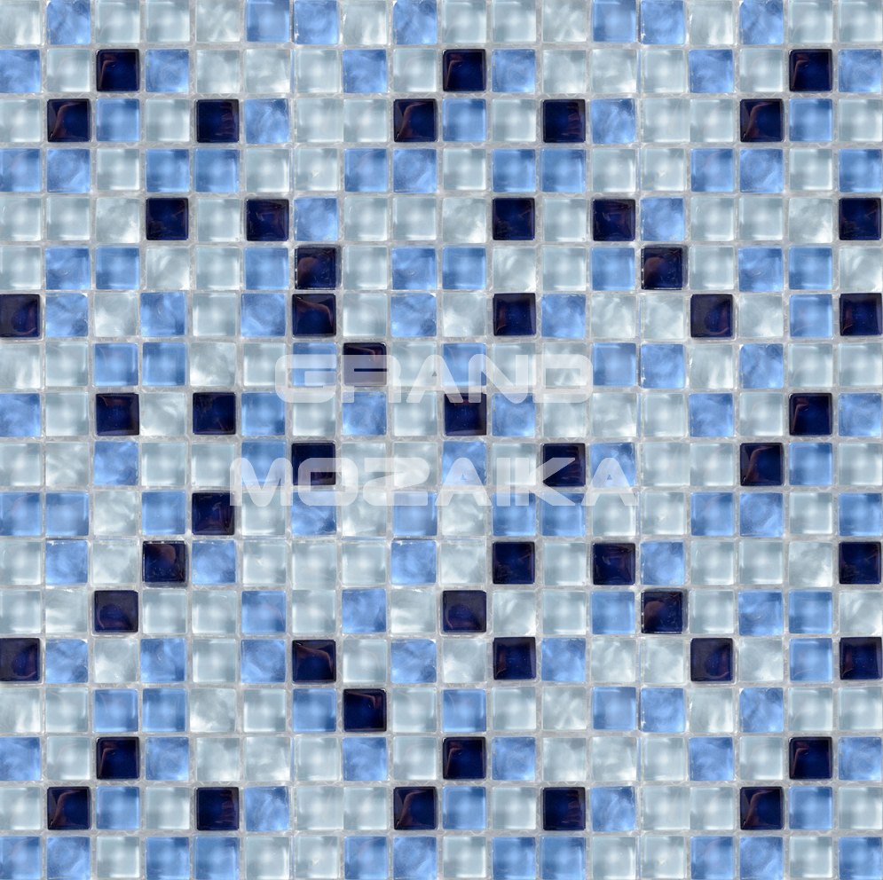 Мозаика Blue Drops серия Glass