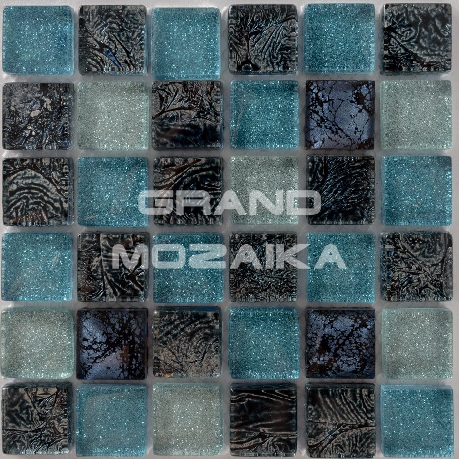 Мозаика Satin Blue серия Glass