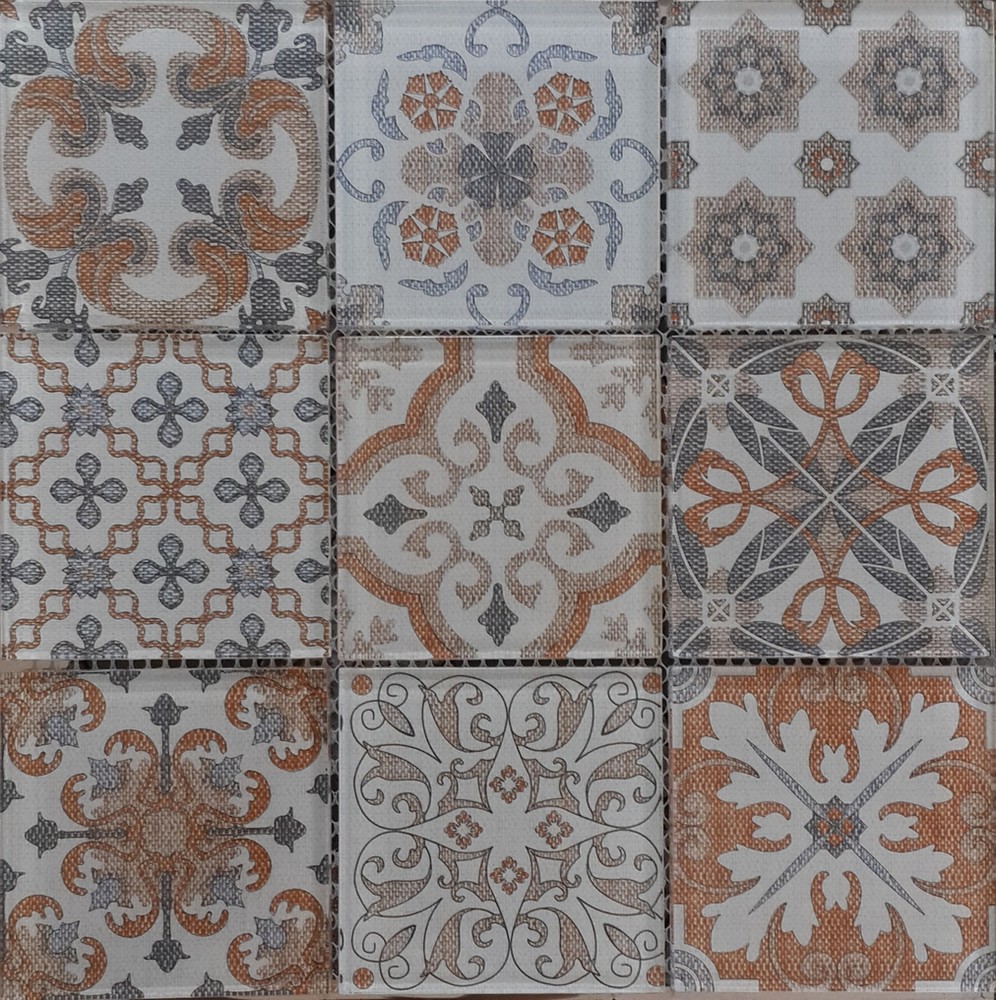 Мозаика Coin Beige серия Orro Glass