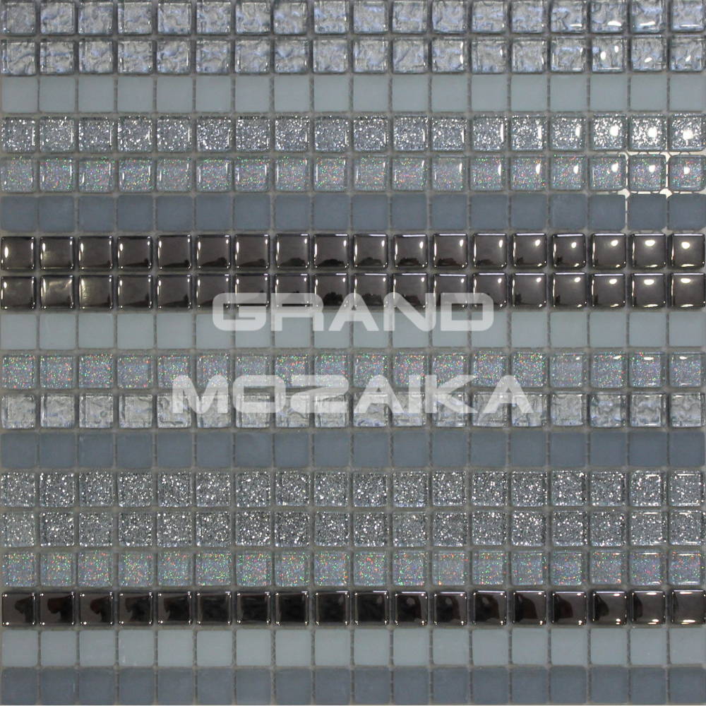 Мозаика Gray Stripes серия Orro Glass
