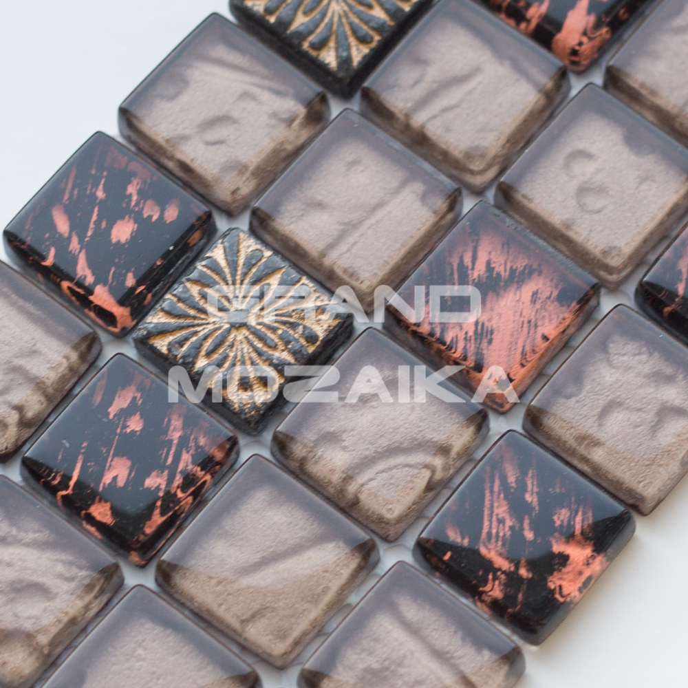 Мозаика Maroon Flower серия Orro Glasstone