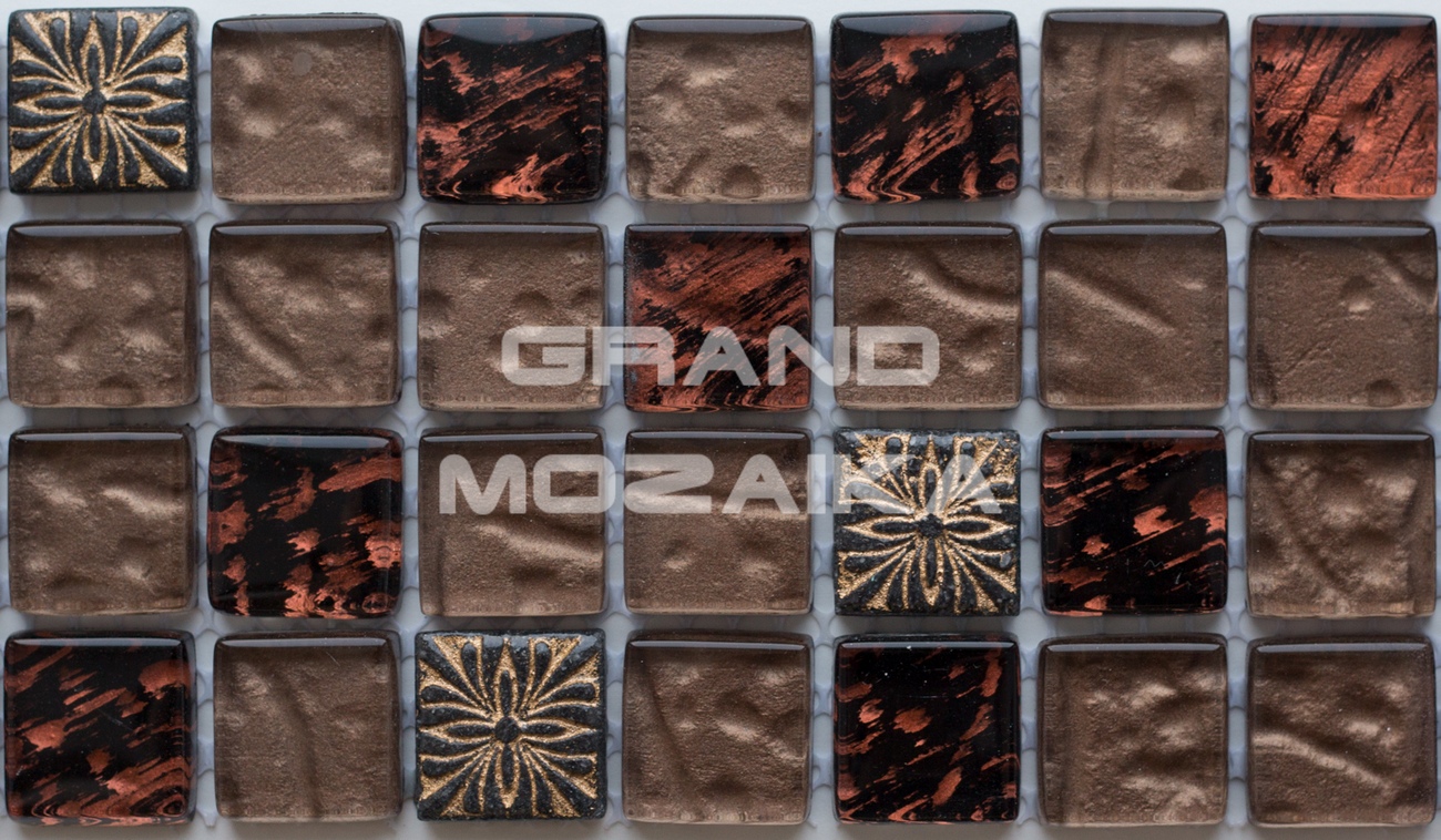 Мозаика Maroon Flower серия Orro Glasstone