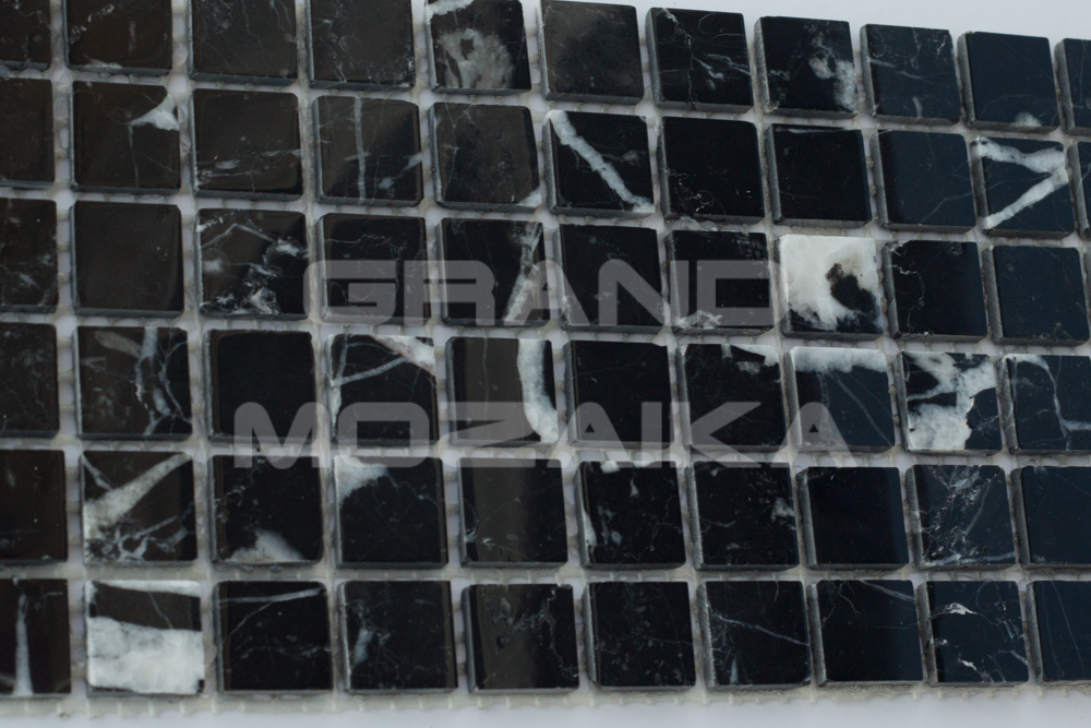 Мозаика Nero Marquina Pol. 15X15х4 серия Orro Stone