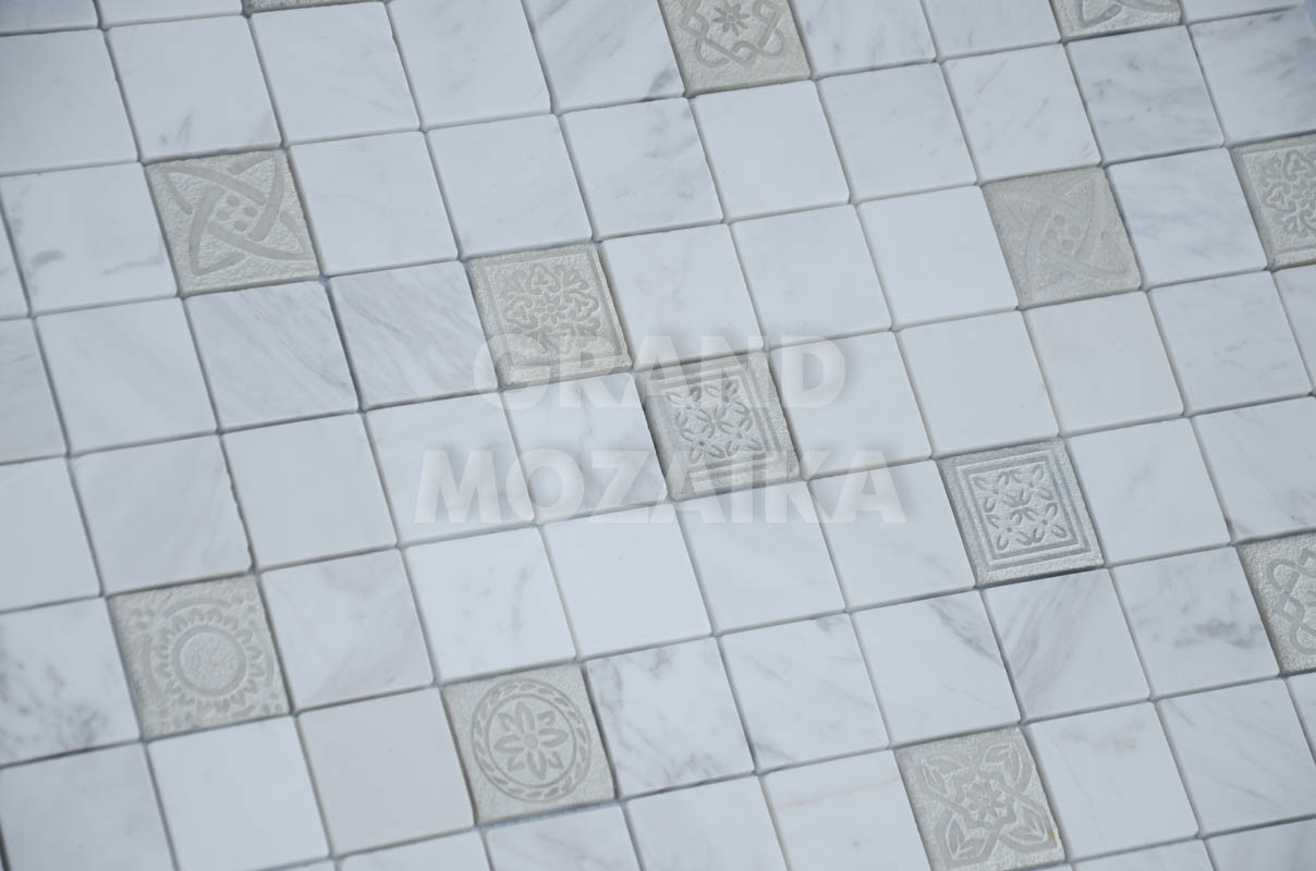 Мозаика Art Dolomiti bianco серия Art Stone