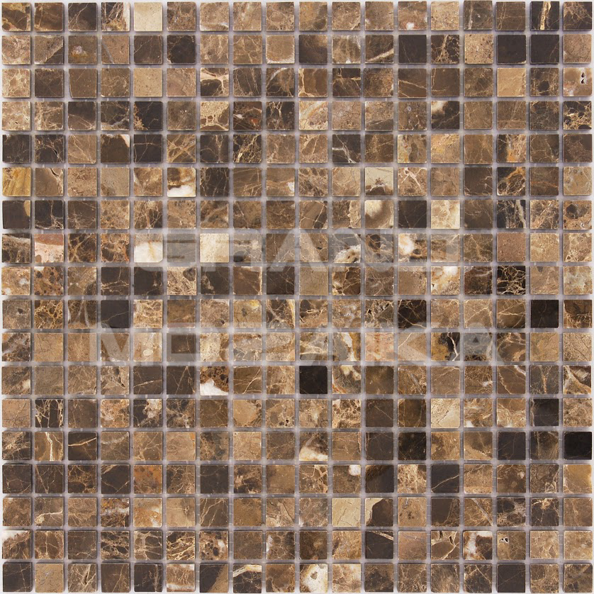 Мозаика Emperador Dark POL 15x15x7 нет серия Pietrine