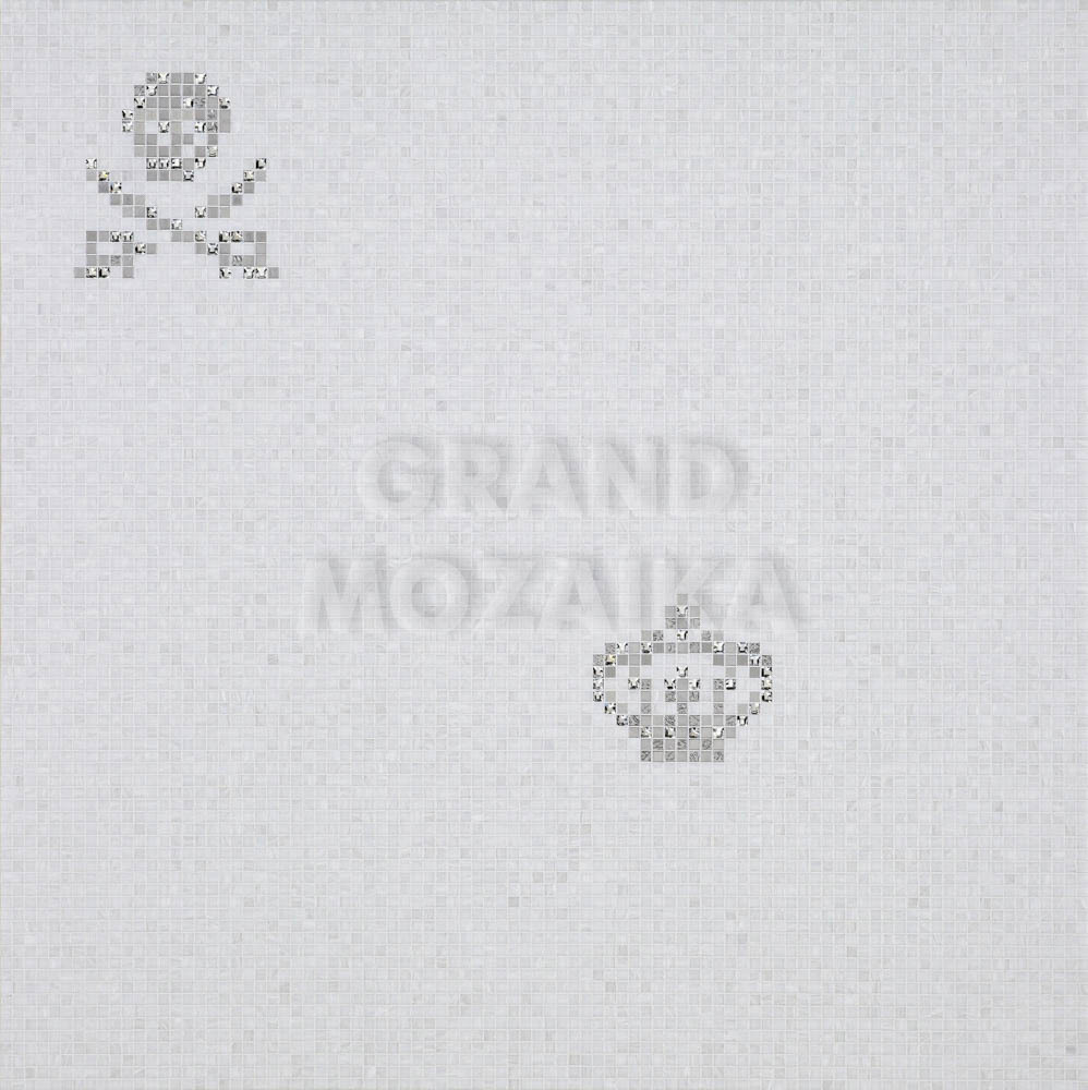 Панно Skulls & Crowns White серия Decorations