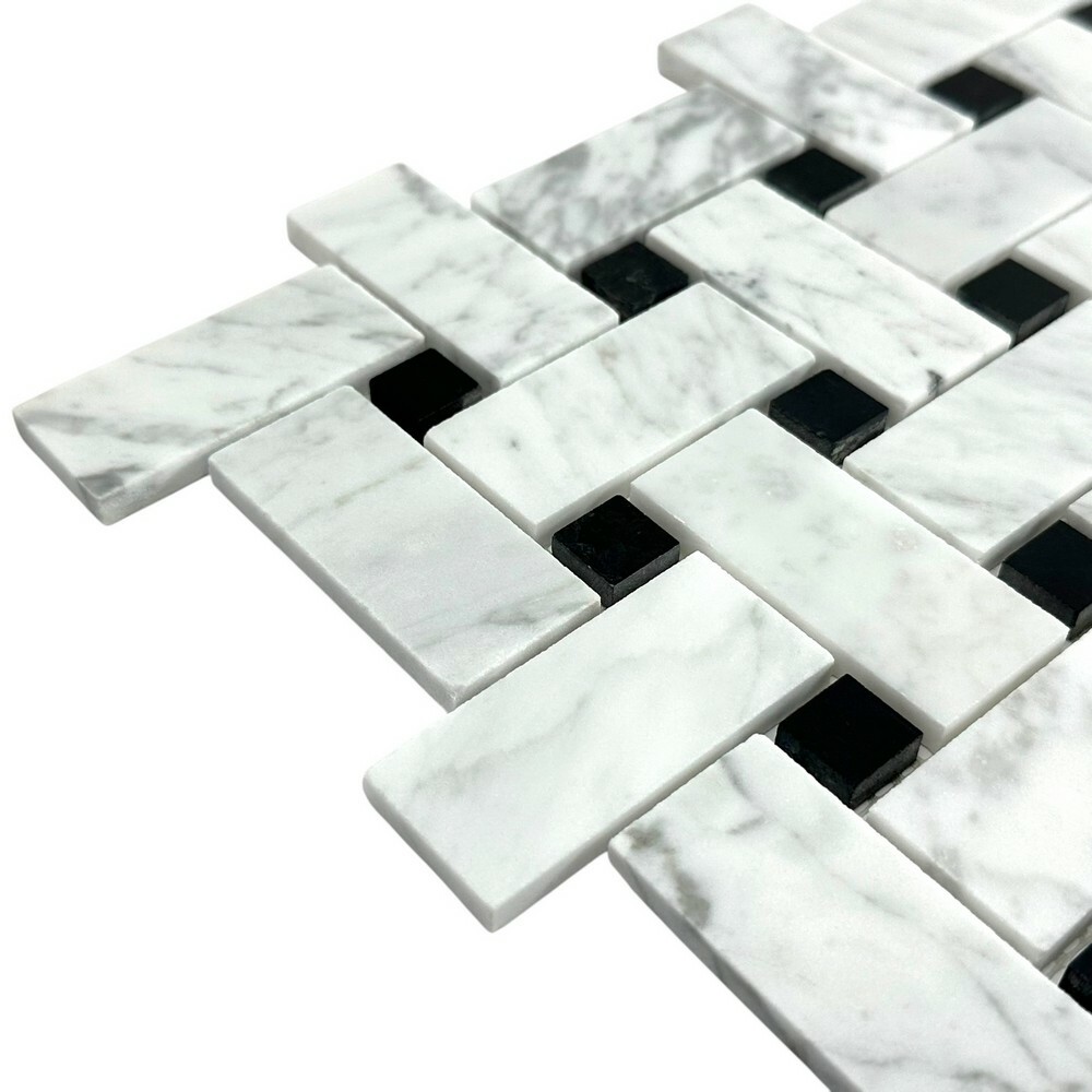 Мозаика BASKET WEAVE BIANCO серия Carpet Series