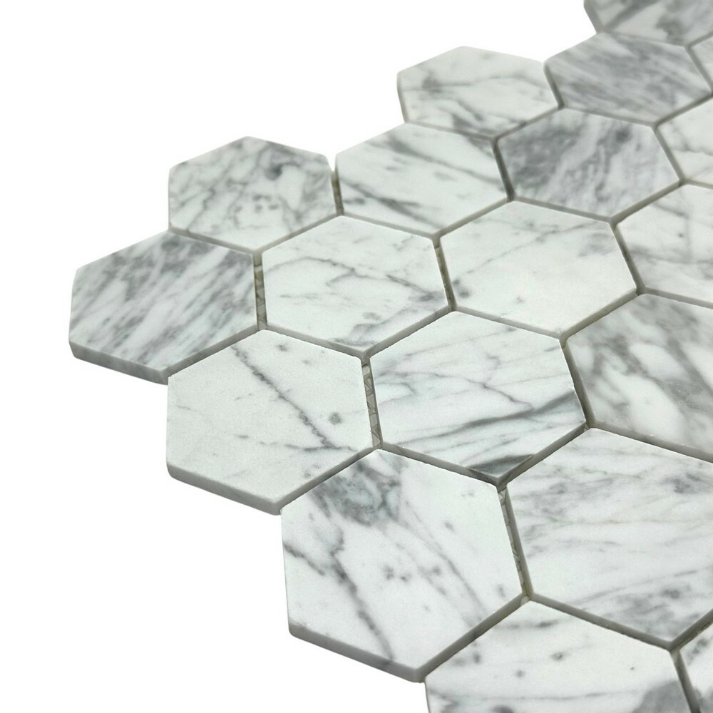 Мозаика HEXAGON CARRARA BIANCO 6 серия Hexagon