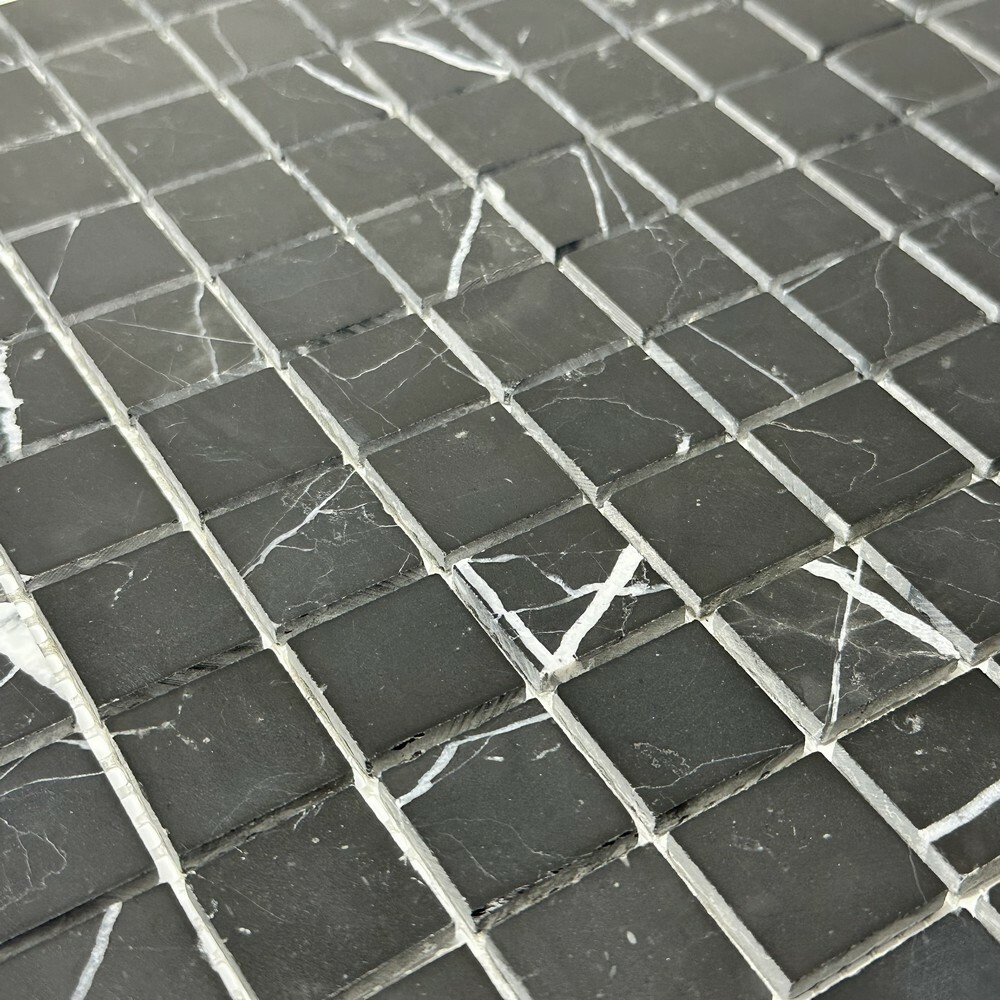 Мозаика NERO MARQUINA POL 23x23 серия Marble Stone