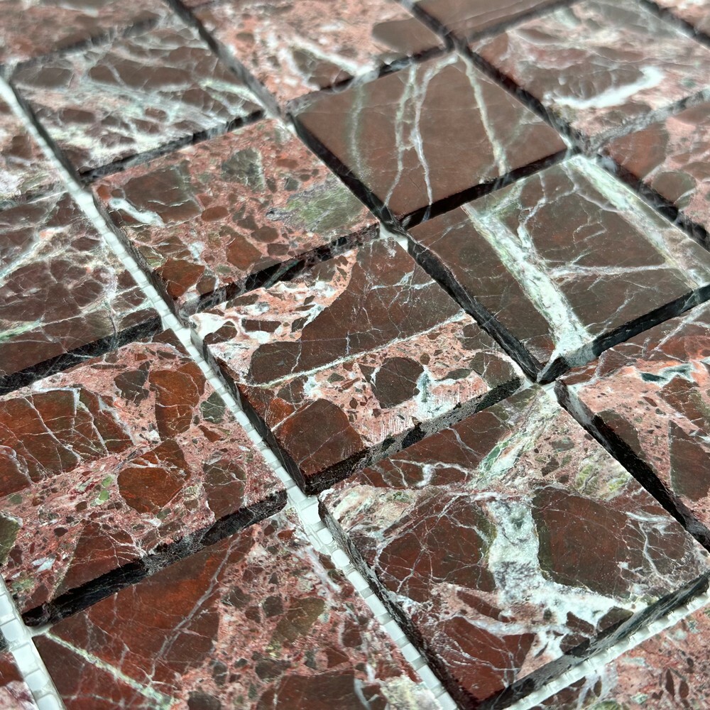 Мозаика ROSSO LEVANTO POL 48x48 серия Marble Stone