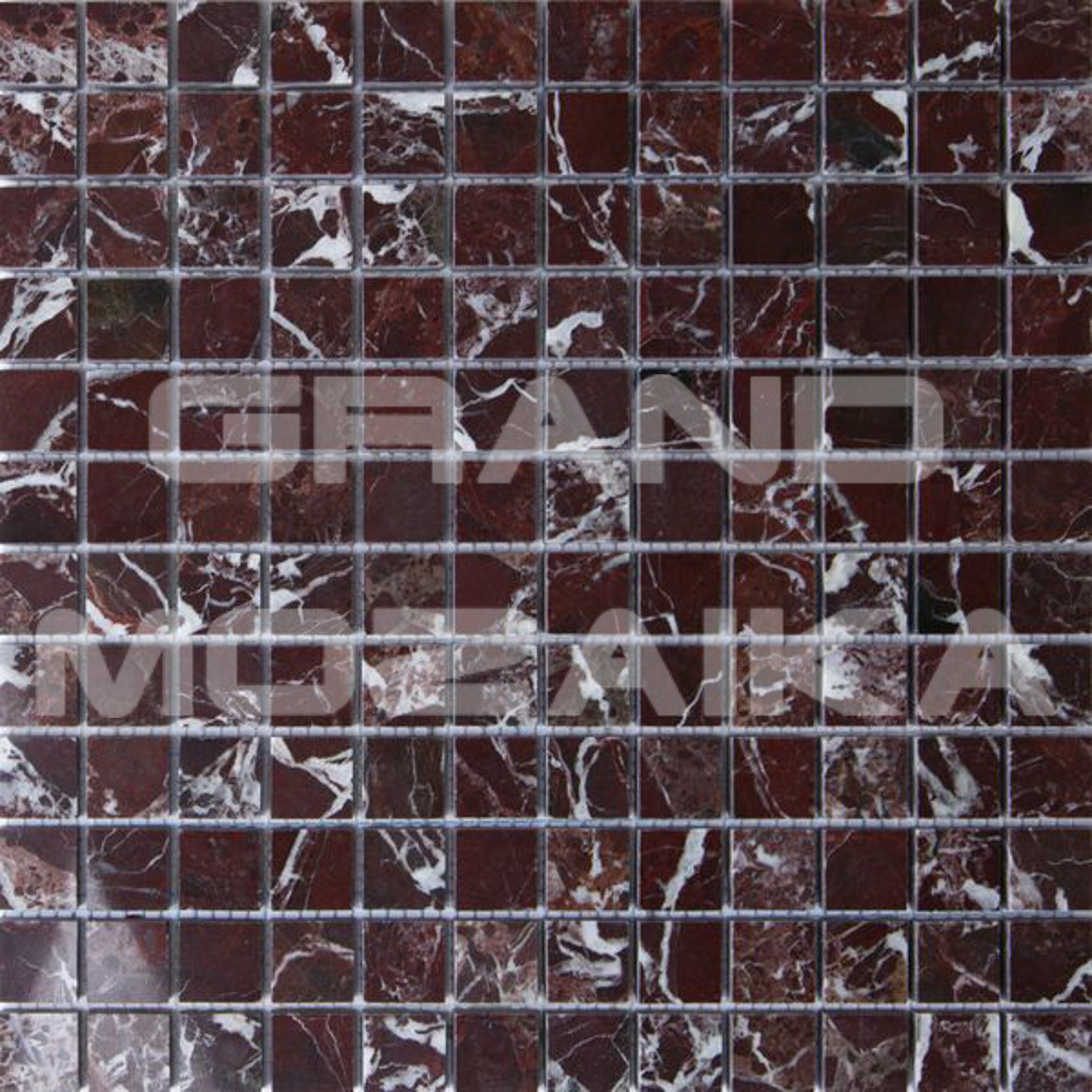 Мозаика ROSSO LEVANTO 23*23 серия Anatolian Stone